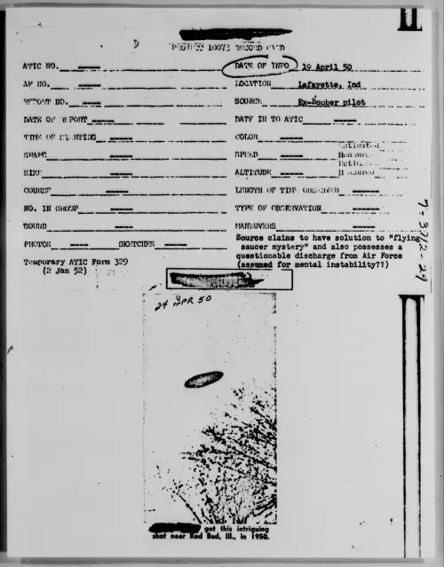 First page of Lafayette, Ind., April 1950