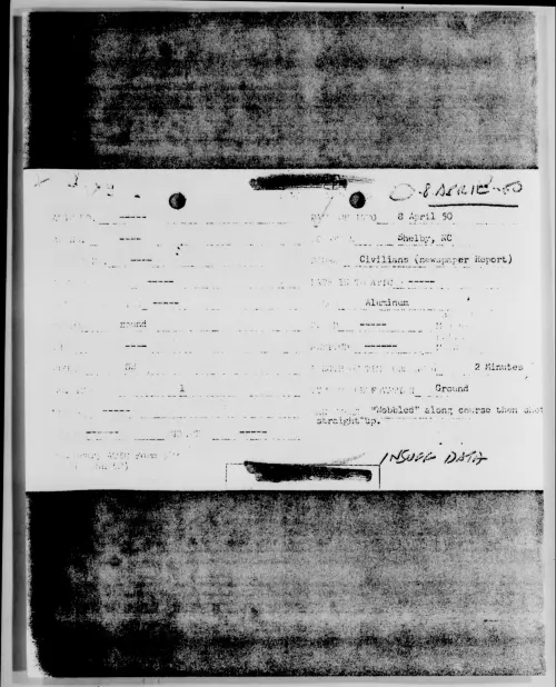 First page of Shelby, NC, April 1950