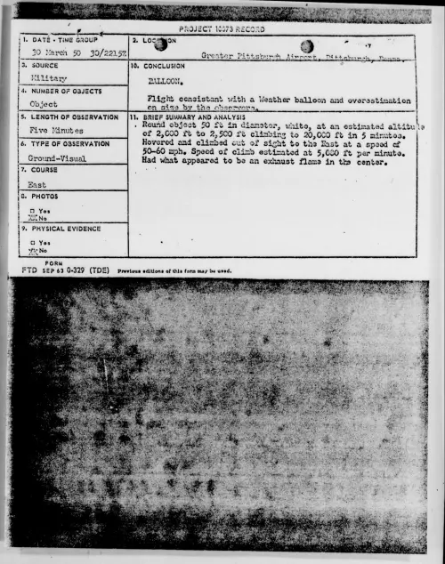 First page of Greater Pittsburgh Airport, Pittsburgh, Penna., March 1950