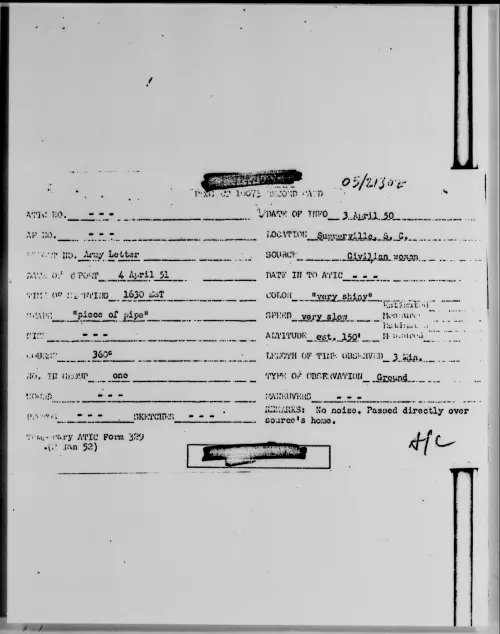 First page of Summerville, S.C., April 1950