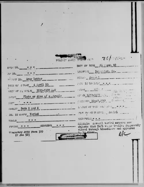 First page of Brunswick, Ga., March 1950