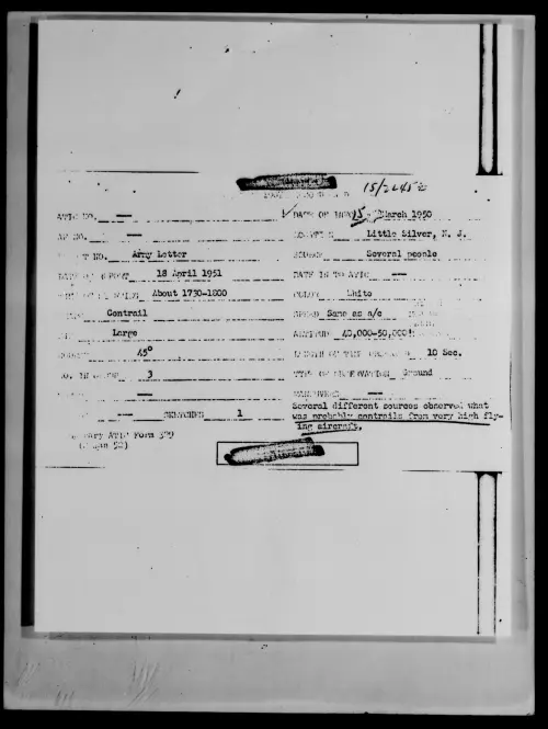 First page of Little Silver, N. J., March 1950