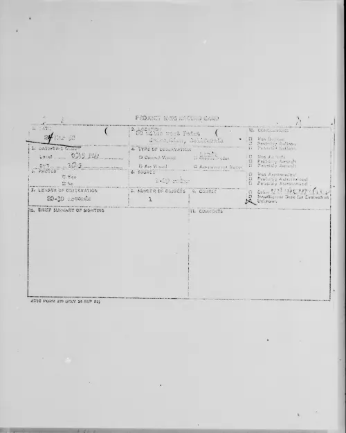 First page of 60 miles west Point Conception, California, March 1952