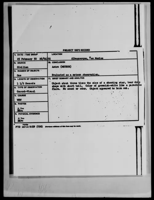 First page of Albuquerque, New Mexico, February 1950