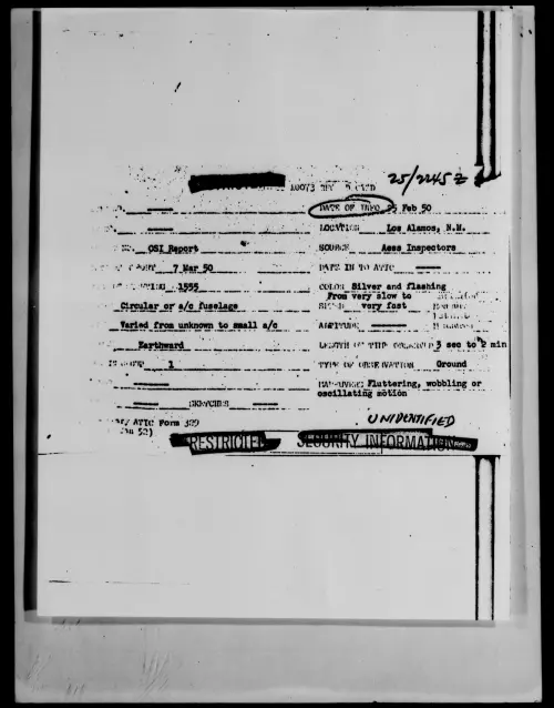 First page of Los Alamos, N.M., February 1950