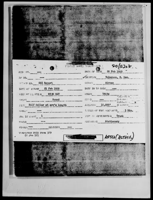 First page of Tularosa, N. Mex., February 1950