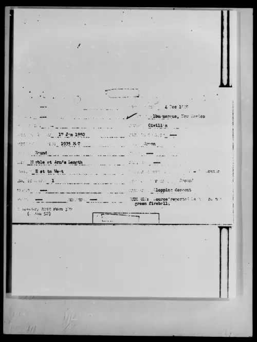 First page of Albuquerque, New Mexico, December 1949