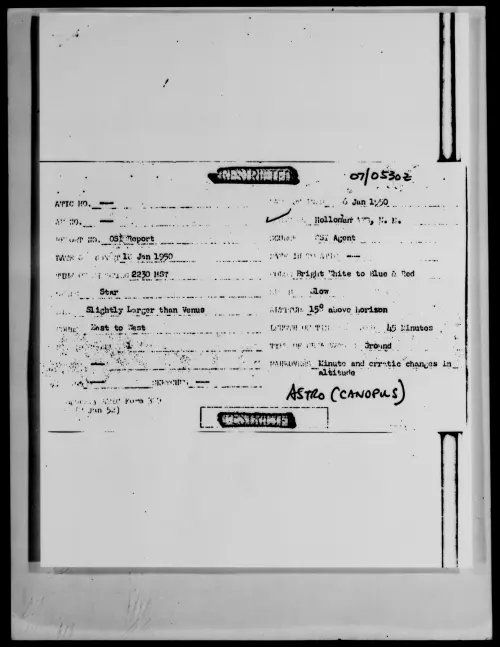 First page of Hollman AFB, N.M., January 1950