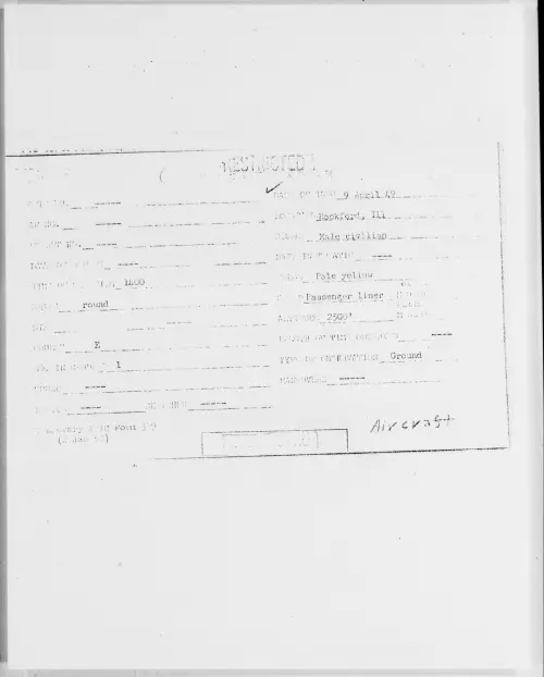 First page of Rockford, Ill, April 1949
