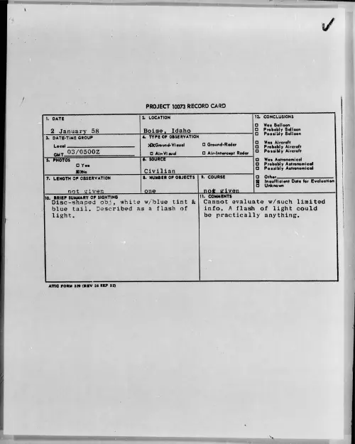 First page of 1958.01 - 6972239 - Boise, Idaho