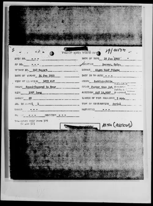 First page of Denver, Colo., January 1950
