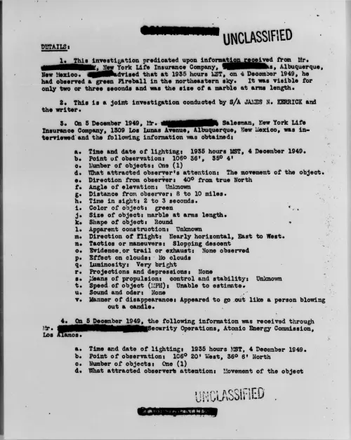 First page of Albuquerque, New Mexico, January 1949