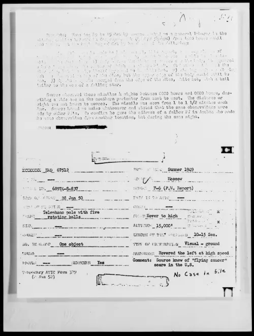 First page of Moscow, Summer 1949