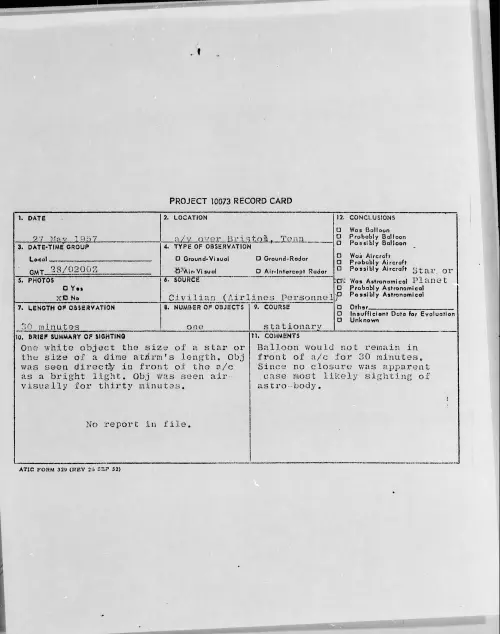 First page of 1957.05 - 6790217 - a-v over Bristol, Tenn