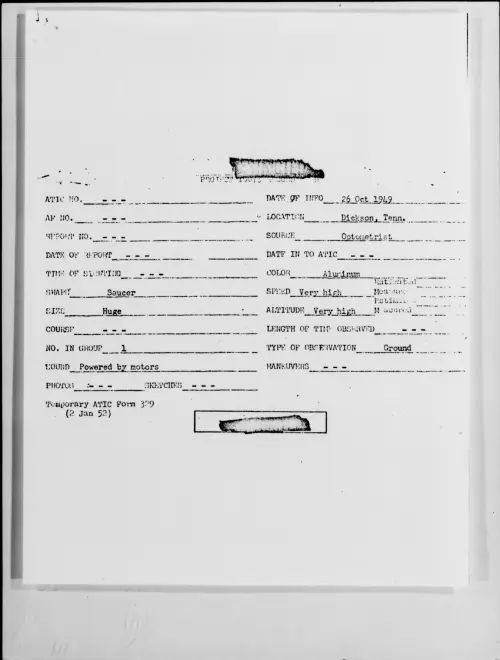 First page of Dickson, Tenn., October 1949