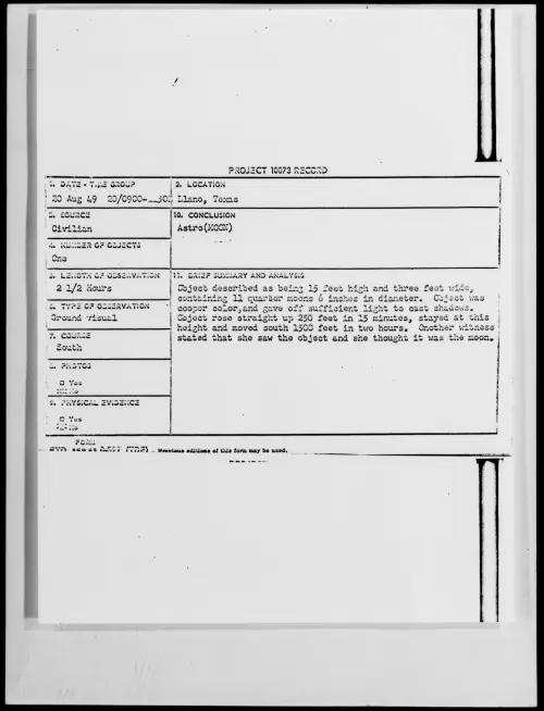 First page of Llano, Texas, August 1949