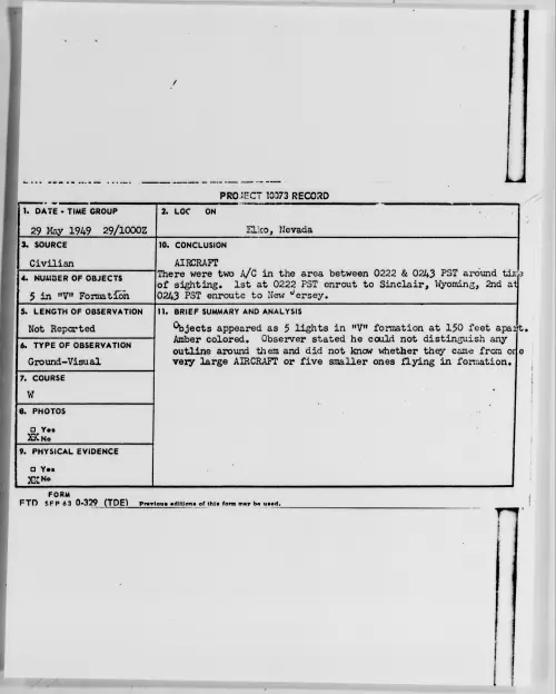 First page of Elko, Nevada, May 1949