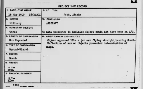 First page of Adak, Alaska, May 1949