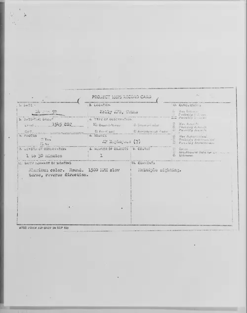 First page of Kelly AFB, Texas, August 1952