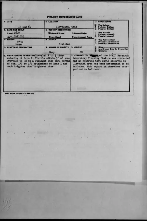 First page of 1961.08 - 8299615 - Cleveland, Ohio