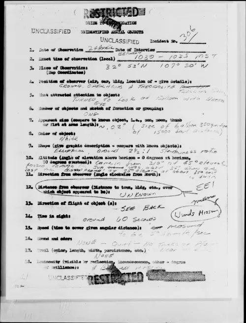 First page of Vicksburg, Mississippi, April 1949 - Incident Number: 306