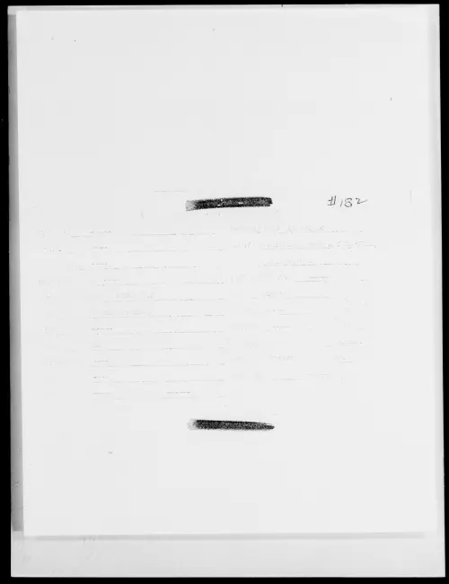 First page of [ILLEGIBLE], [ILLEGIBLE] - Incident Number: 182