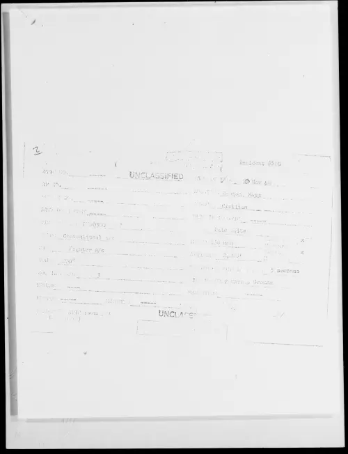 First page of Boston, Mass, November 1948 - Incident Number: 210