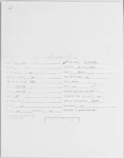 First page of El Paso, Texas, January 1949
