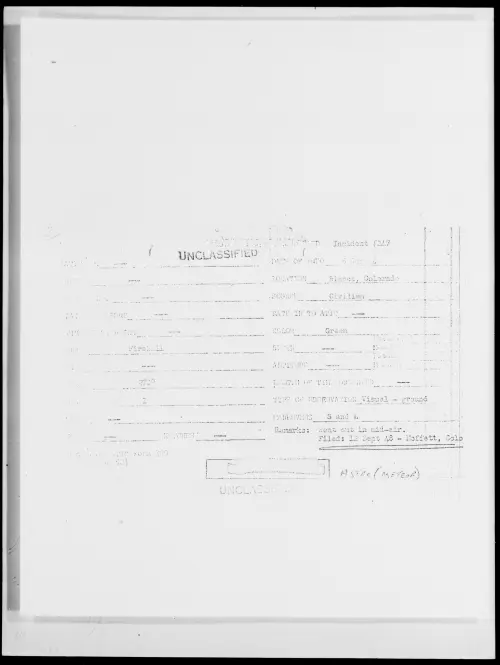 First page of Blanca, Colorado, December [ILLEGIBLE] - Incident Number: 247