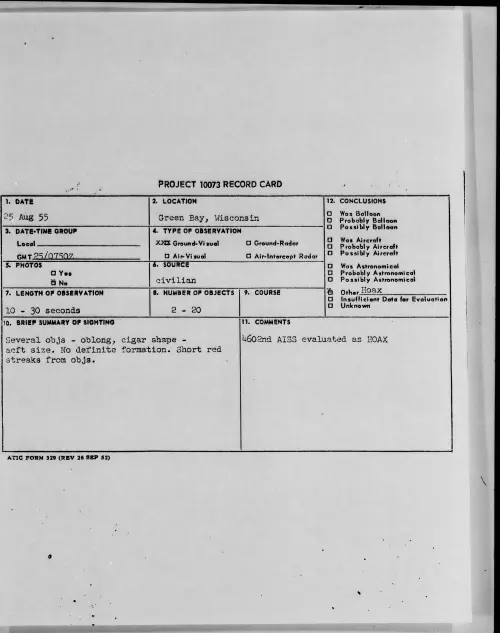 First page of 1955.08 - 6972282 - Green Bay, Wisconsin