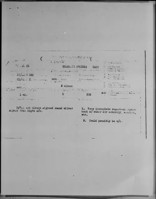 First page of Colorado Springs Colo, July 1952