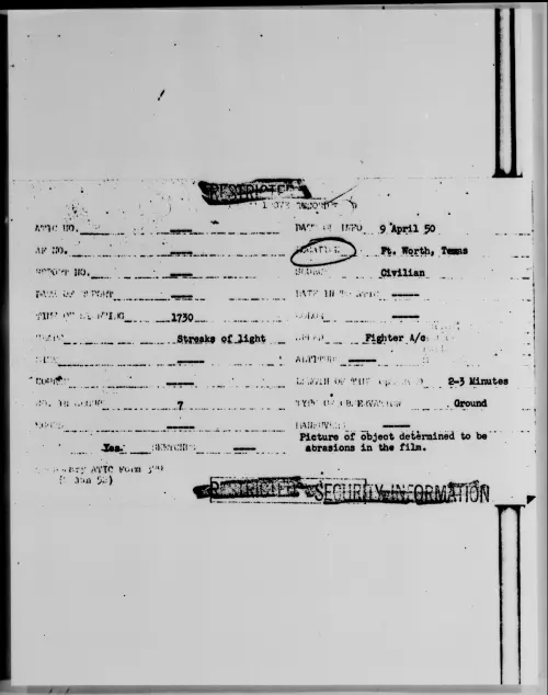 First page of Ft. Worth, Texas, April 1950