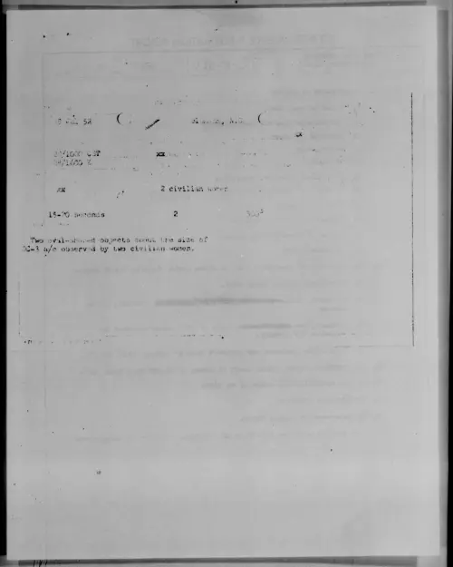 First page of BISMARK, N.D., July 1952 - Incident Number: [ILLEGIBLE]