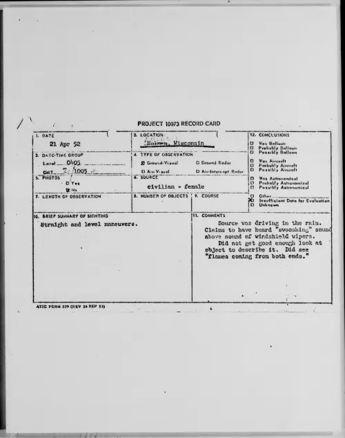 First page of Holmen, Wisconsin, April 1952