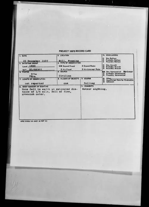 First page of 1957.12 - 6971164 - Bill, Wyoming