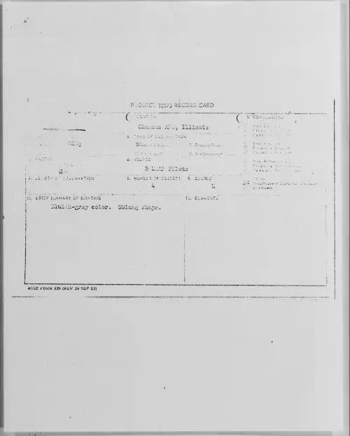 First page of Chanute AFB, Illinois, [ILLEGIBLE]