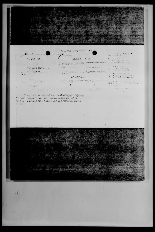 First page of CLOVIS N M, July 1952