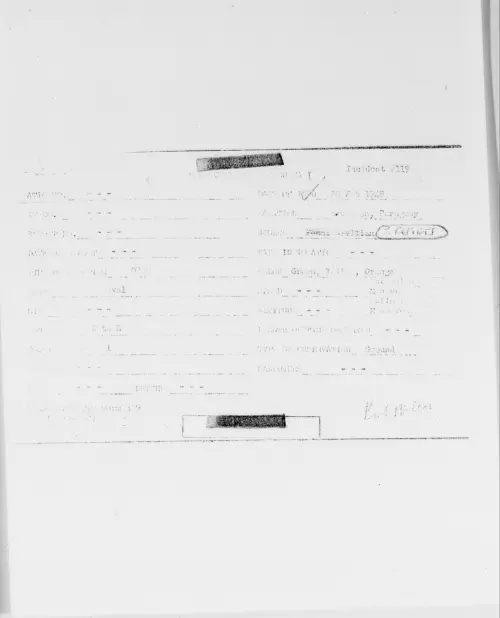 First page of [ILLEGIBLE], February 1948 - Incident Number: 119