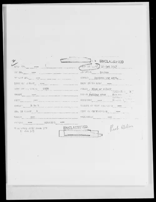 First page of Mexico, October 1947