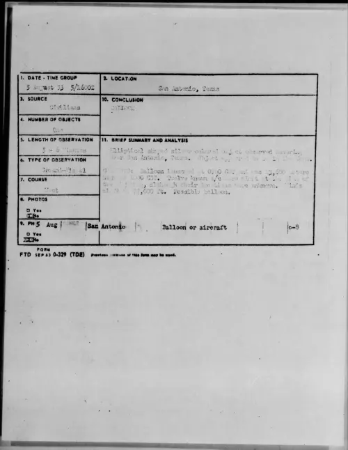 First page of 1953.08 - 6979259 - San Antonio, Texas