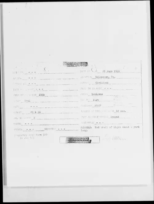 First page of Uniontown, Pa., June 1948