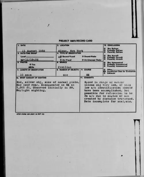 First page of 1958.08 - 8861939 - Olean, New York