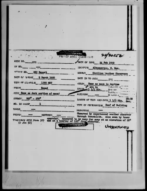 First page of Albuquerque, N. Mex., February 1950