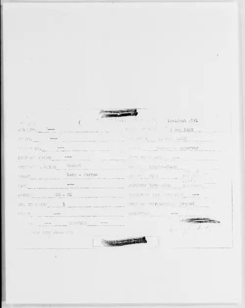 First page of [ILLEGIBLE], August 1948 - Incident Number: 171