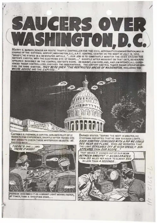 First page of Saucers Over Washington DC