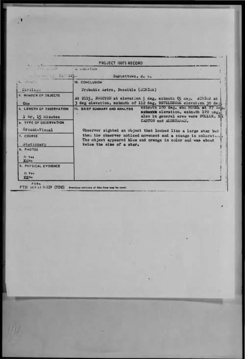 First page of 1967-xx-6973451-Burnettown-S-C