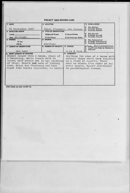First page of 1957.09 - 7228787 - Point Pleasant, New Jersey