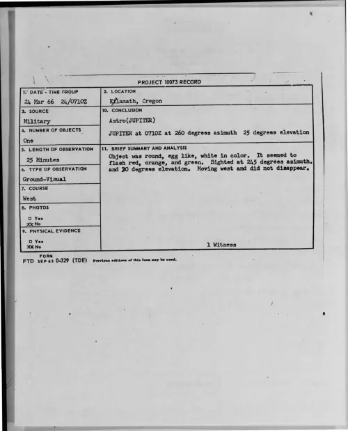 First page of 1966-03-8674935-Klamath-Oregon
