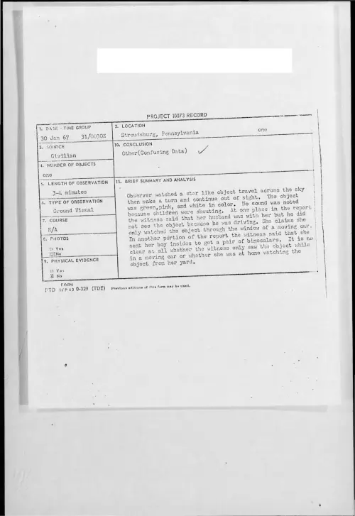 First page of 1967-01-8545002-Stroudsburg-Pennsylvania