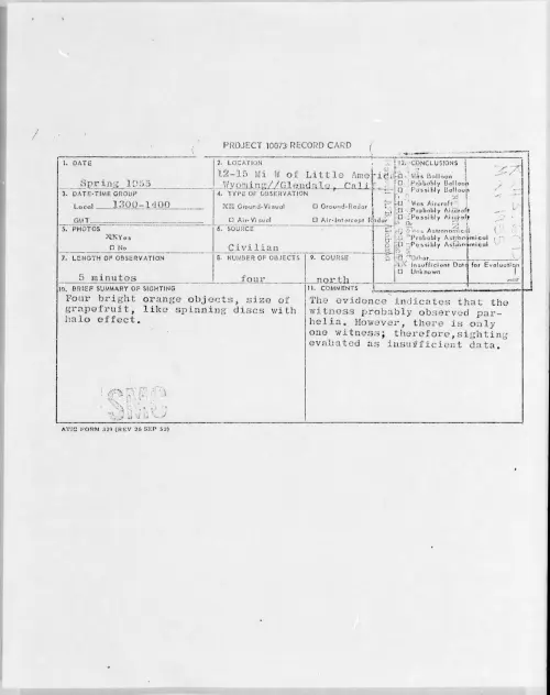 First page of 1955.Spring - 6970118 - 12-15 Mi W Of Little America Wyoming--Glendale, Calif